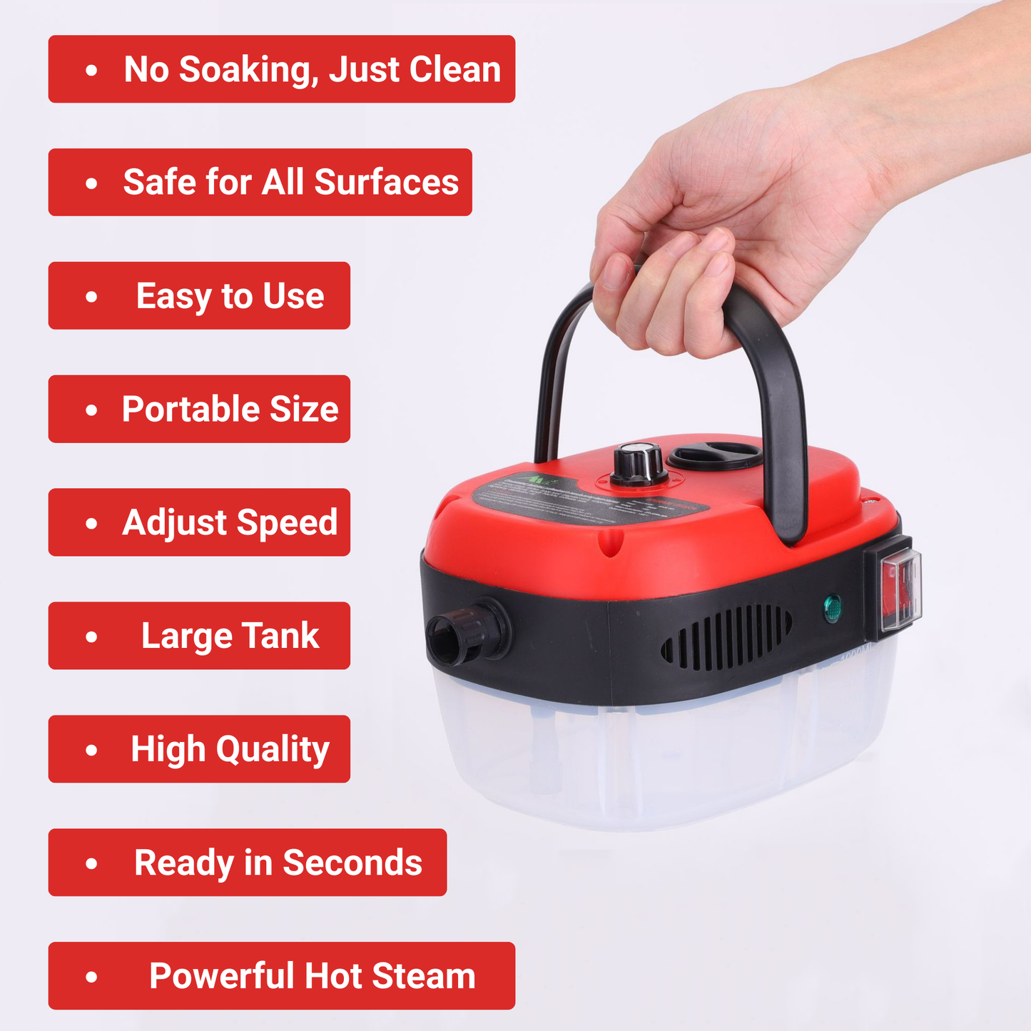 Versora Pro Car Steam Cleaner 2500W High-Temp Portable Machine