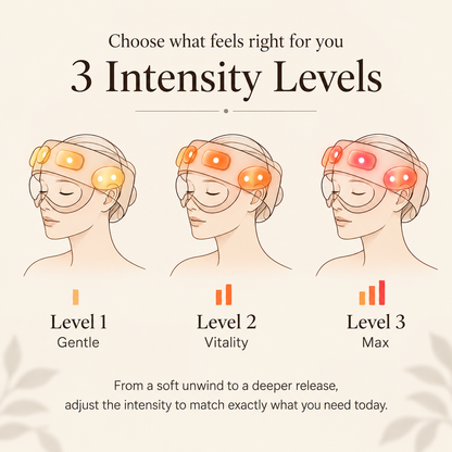 Heated Air-Compression Head & Eye Massager