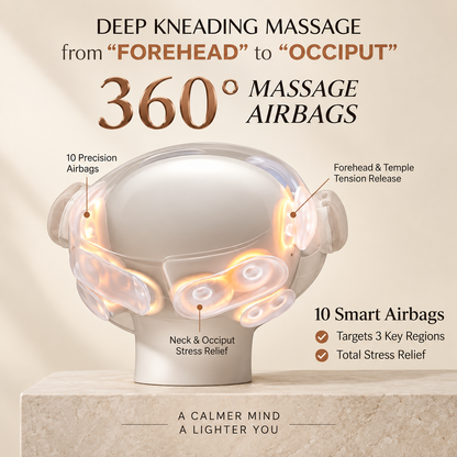 Heated Air-Compression Head & Eye Massager