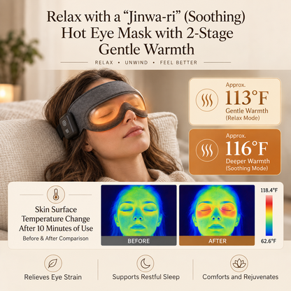 Heated Air-Compression Head & Eye Massager