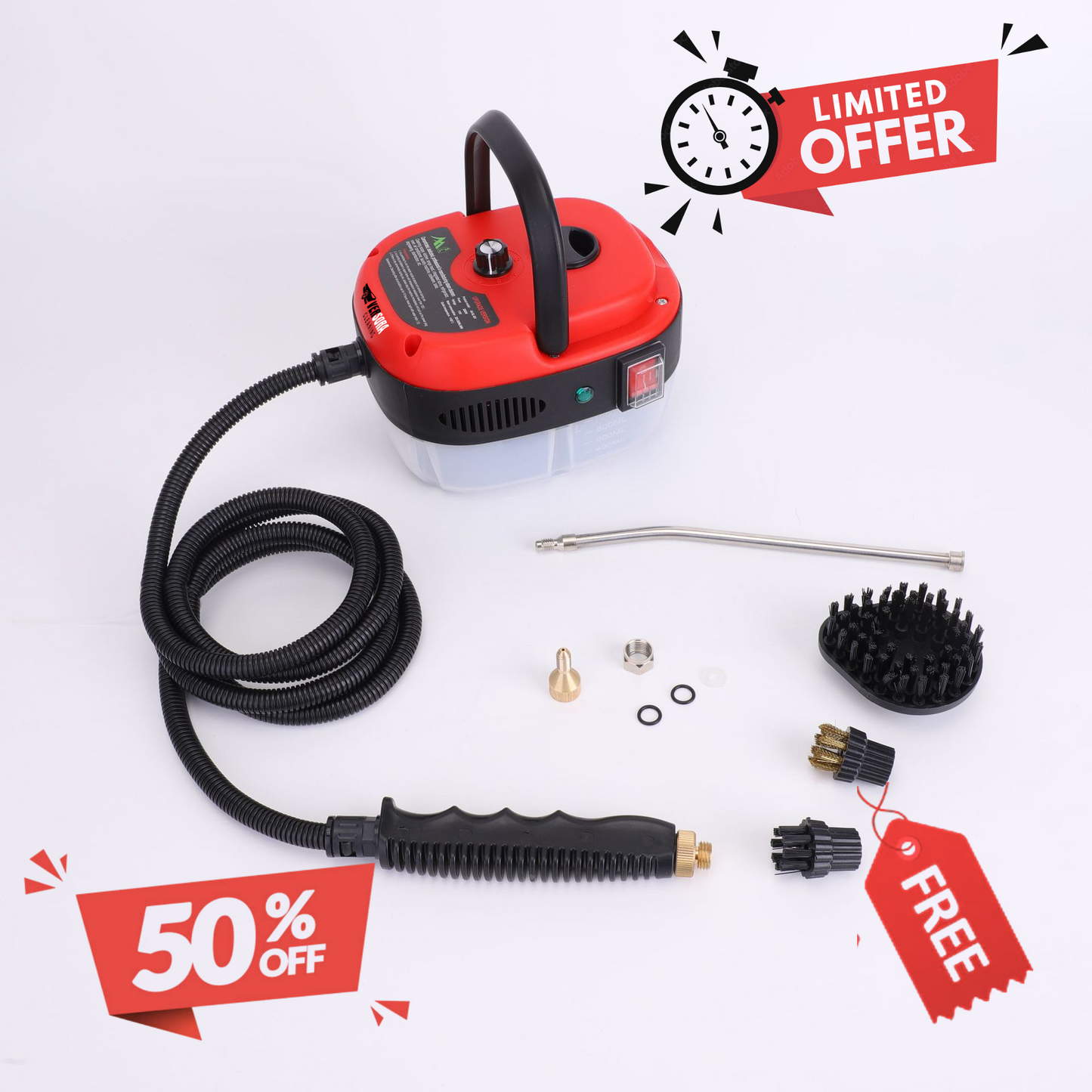 Versora Pro Car Steam Cleaner 2500W High-Temp Portable Machine